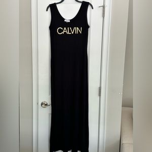 Calvin Klein Maxi Dress Black Size M